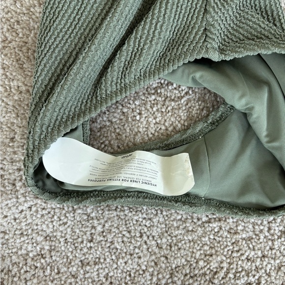 NWOT! AERIE Shimmery Crinkle Birthday Scoop Cheekiest One Piece Swimsuit - Picture 10 of 15